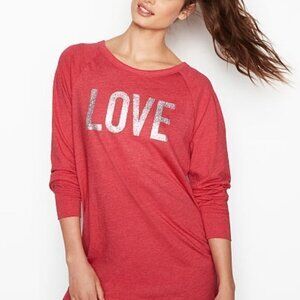 Victoria's Secret valentines Sleep Shirt Pajamas Red XS & S